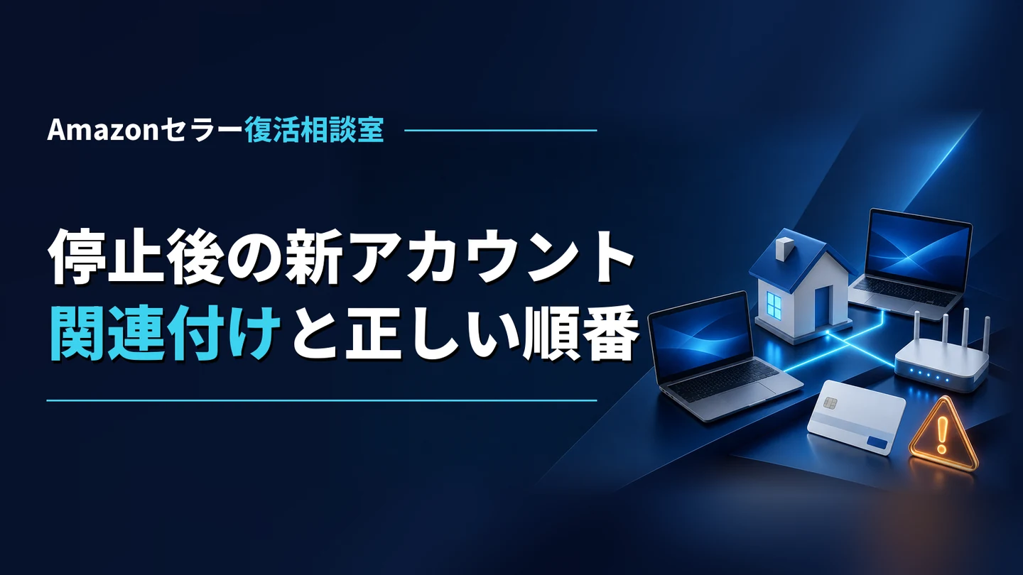 Amazonで停止・閉鎖のあとに新しいアカウントを作ると｜関連付けと正しい順番