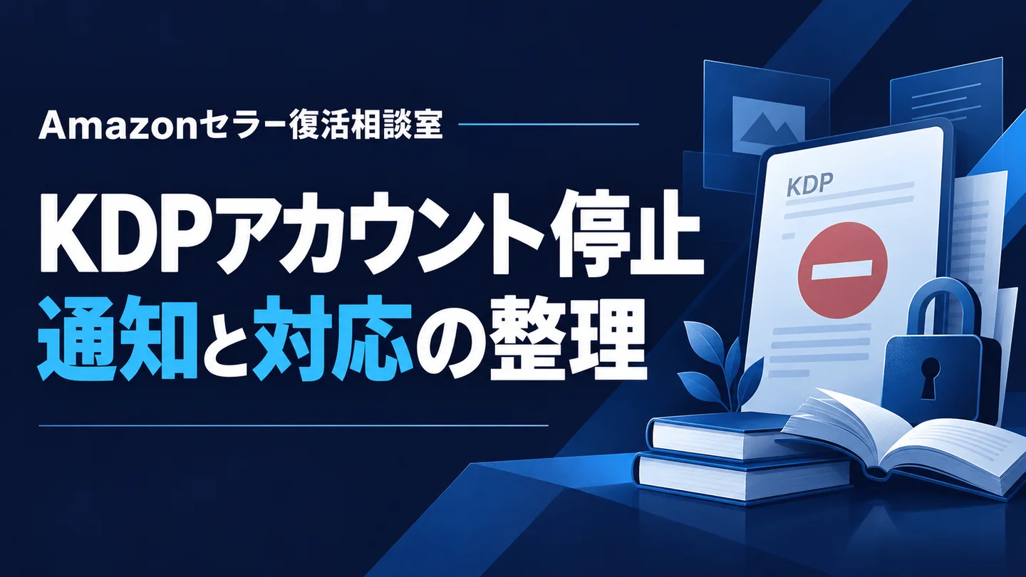 Kindle（KDP）のアカウント停止に対応する｜通知・出版物・再開申請の確認