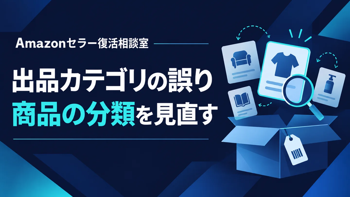 出品カテゴリの誤り 商品の分類を見直す