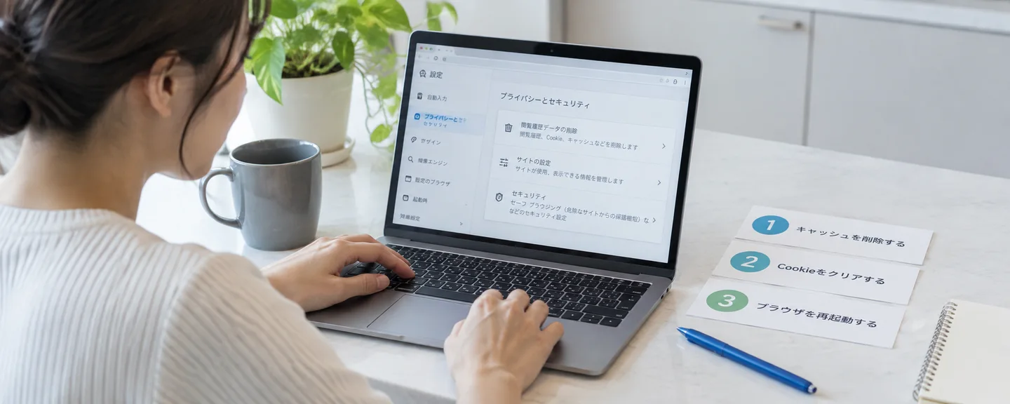 ブラウザと添付ファイルの条件を点検