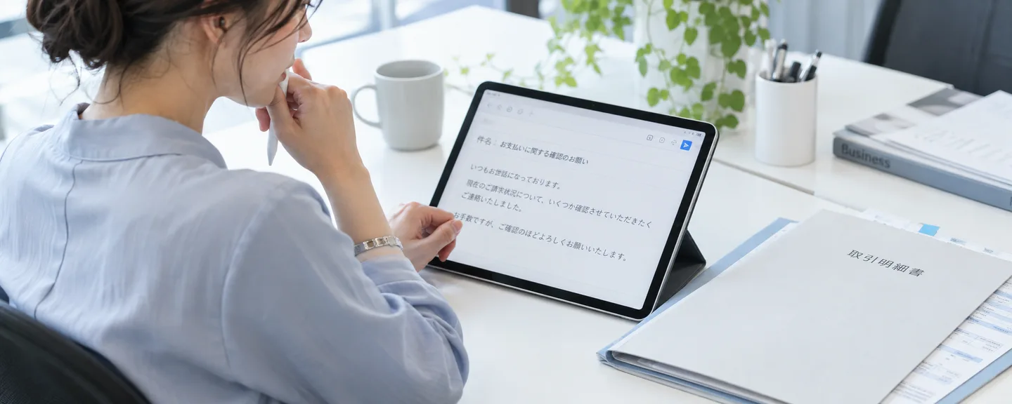 差出人と画面の通知を突き合わせる